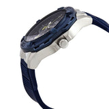 Guess Genesis Multi Function Analog Blue Dial Blue Rubber Strap Watch For Men - W1254G1 Buy Now By Guess