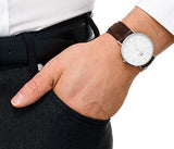 Daniel Wellington Classic Bristol Quartz White Dial Brown Leather Strap Watch For Men - DW00100023 Buy Now By Daniel Wellington