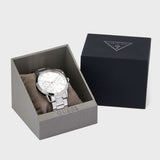 Guess Hendrix Silver Dial Silver Steel Strap Watch for Men - GW0066G1 Buy Now By Guess