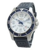 Breitling Superocean II Automatic 42mm White Dial Blue Rubber Strap Watch for Men - A17366D81A1S2 Buy Now By Breitling