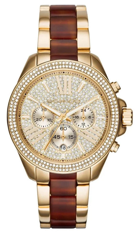 Michael Kors Wren Gold Dial Two Tone Steel Strap Watch for Women - MK6294 Buy Now By Michael Kors