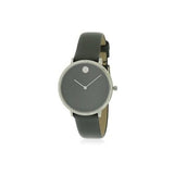 Movado Museum 70th Anniversary Grey Dial Grey Leather Strap Watch For Women - 0607144 Buy Now By Movado