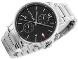 Tommy Hilfiger Daniel Black Dial Silver Steel Strap Watch for Men - 1710413 Buy Now By Tommy Hilfiger