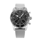 Breitling Superocean Heritage Chronograph 44 Black Dial Silver Mesh Bracelet Watch for Men - A13313121B1A1 Buy Now By Breitling