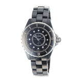 Chanel J12 Quartz Diamonds Black Dial Black Steel Strap Watch for Women - J12 H1625 Buy Now By Chanel