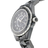 Chanel J12 Diamonds Black Dial Black Steel Strap Watch for Women - J12 H2569 Buy Now By Chanel