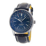 Breitling Navitimer Automatic 41 Blue Dial Blue Leather Strap Watch for Men - A17326161C1P3 Buy Now By Breitling