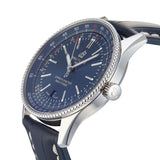 Breitling Navitimer Automatic 41 Blue Dial Blue Leather Strap Watch for Men - A17326161C1P3 Buy Now By Breitling