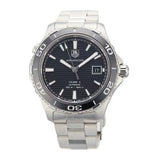 Tag Heuer Aquaracer Caliber 5 Automatic Black Dial Silver Steel Strap Watch for Men - WAK2110.BA0830 Buy Now By Tag Heuer