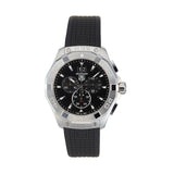 Tag Heuer Aquaracer Chronograph Black Dial Black Rubber Strap Watch for Men - CAY1110.FT6041 Buy Now By Tag Heuer