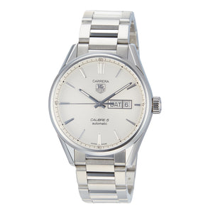 Tag Heuer Carrera Calibre 5 Automatic White Dial Silver Steel Strap Watch for Men - WAR201B.BA0723 Buy Now By Tag Heuer
