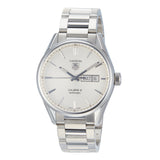 Tag Heuer Carrera Calibre 5 Automatic White Dial Silver Steel Strap Watch for Men - WAR201B.BA0723 Buy Now By Tag Heuer