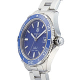 Tag Heuer Aquaracer Calibre 5 Automatic Blue Dial Silver Steel Strap Watch for Men - WAK2111.BA0830 Buy Now By Tag Heuer