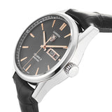 Tag Heuer Carrera Calibre 5 Automatic Black Dial Black Leather Strap Watch for Men - WAR201C.FC6266 Buy Now By Tag Heuer