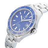 Tag Heuer Aquaracer Calibre 5 Automatic Blue Dial Silver Steel Strap Watch for Men - WAK2111.BA0830 Buy Now By Tag Heuer