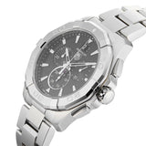 Tag Heuer Aquaracer Chronograph Black Dial Silver Steel Strap Watch for Men - CAY1110.BA0927 Buy Now By Tag Heuer