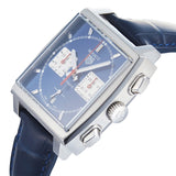 Tag Heuer Monaco Automatic Chronograph Blue Dial Blue Leather Strap Watch for Men - CBL2111.FC6453 Buy Now By Tag Heuer