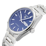 Tag Heuer Carrera Day Date Blue Dial Silver Steel Strap Watch for Women - WBN2012.BA0640 Buy Now By Tag Heuer