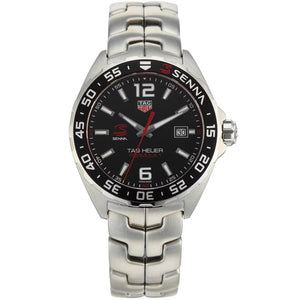 Tag Heuer Formula 1 Senna Limited Edition Black Dial Silver Steel Strap Watch for Men - WAZ1012.BA0883 Buy Now By Tag Heuer