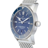 Breitling Superocean Heritage B20 Automatic 44 Blue Dial Silver Mesh Bracelet Watch for Men - AB2030161C1A1 Buy Now By Breitling