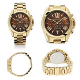 Michael Kors Bradshaw Brown Dial Gold Steel Strap Watch for Women - MK5502 Buy Now By Michael Kors