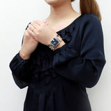 Gucci G Gucci Diamonds Black Dial Silver Steel Strap Watch For Women - YA125406 Buy Now By Gucci