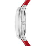 Michael Kors Janelle Three Hand Red Dial Red Rubber Strap Watch For Women - MK7144 Buy Now By Michael Kors