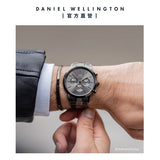 Daniel Wellington Iconic Link Chronograph Grey Dial Grey Steel Strap Watch for Men - DW00100643 Buy Now By Daniel Wellington
