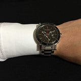 Burberry The City Black Dial Silver Steel Strap Watch for Men - BU9380 Buy Now By Burberry