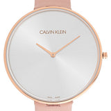 Calvin Klein Full Moon Silver Dial Pink Leather Stap Watch for Women - K8Y236Z6 Buy Now By Calvin Klein