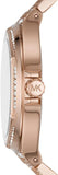 Michael Kors Lennox Three Hand Crystals Rose Gold Dial Rose Gold Steel Strap Watch For Women - MK6992 Buy Now By Michael Kors
