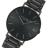 Coach Charles Black Dial Black Steel Strap Watch for Men - 14602431 Buy Now By Coach