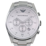 Emporio Armani Sportivo Chronograph Silver Dial Silver Steel Strap Watch For Men - AR5963 Buy Now By Emporio Armani