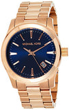 Michael Kors Runway Blue Dial Rose Gold Stainless Steel Strap Watch for Women - MK7065 Buy Now By Michael Kors