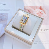 Gucci G-Frame Floral Mother of Pearl Dial White Leather Strap Watch For Women - YA147407 Buy Now By Gucci