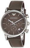 Emporio Armani Classic Chronograph Brown Dial Brown Leather Strap Watch For Men - AR1734 Buy Now By Emporio Armani