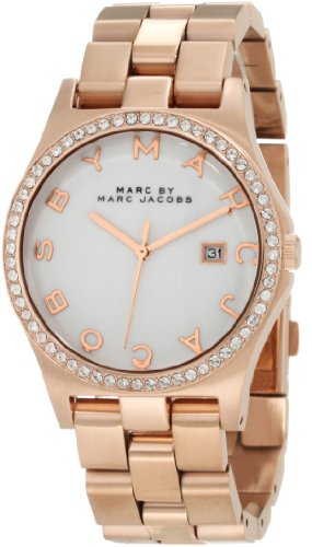 Marc Jacobs Henry Diamonds White Dial Rose Gold Steel Strap Watch for Women - MBM3079 Buy Now By Marc Jacobs