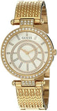 Guess Muse Crystals White Dial Rose Gold Steel Strap Watch For Women - W1008L2 Buy Now By Guess