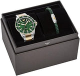 Emporio Armani Diver Chronograph Green Dial Two Tone Steel Strap Watch For Men - AR80063 Buy Now By Emporio Armani