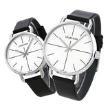 Calvin Klein Even Silver Dial Black Leather Strap Watch for Men - K7B211CY Buy Now By Calvin Klein