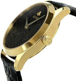 Gucci G Timeless Quartz Black Dial Black Leather Strap Watch For Women - YA1264034A Buy Now By Gucci