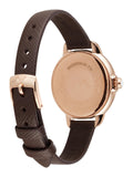 Emporio Armani Mia Moonphase Silver Dial Brown Leather Strap Watch For Women - AR11568 Buy Now By Emporio Armani