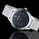 Swarovski Octea Nova Black Dial Silver Mesh Bracelet Watch for Women - 5430420 Buy Now By Swarovski