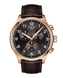 Tissot Chrono XL Black Dial Brown Leather Strap Watch For Men - T116.617.36.057.01 Buy Now By Tissot