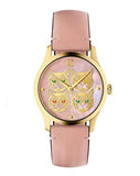 Gucci G Timeless Quartz Mother of Pearl Dial Pink Leather Strap Watch For Women - YA1264132 Buy Now By Gucci