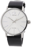 Calvin Klein Post Minimal Silver Dial Black Leather Strap Watch for Men - K7621192 Buy Now By Calvin Klein