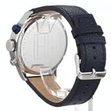 Tommy Hilfiger Jackson Silver Dial Black Leather Strap Watch for Men - 1791240 Buy Now By Tommy Hilfiger