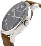 Emporio Armani Luigi Quartz Gray Dial Brown Leather Strap Watch For Men - AR11070 Buy Now By Emporio Armani