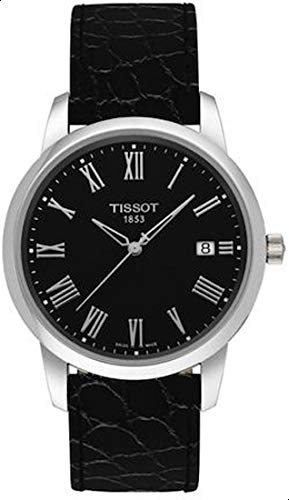 Tissot Classic Dream Black Dial Black Leather Strap Watch for Men - T033.410.16.053.01 Buy Now By Tissot