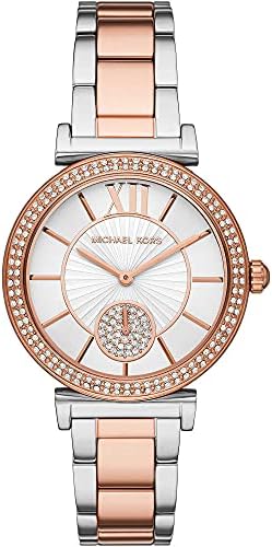 Michael Kors Abbey Three-Hand White Dial Two Tone Steel Strap Watch for Women - MK4616 Buy Now By Michael Kors